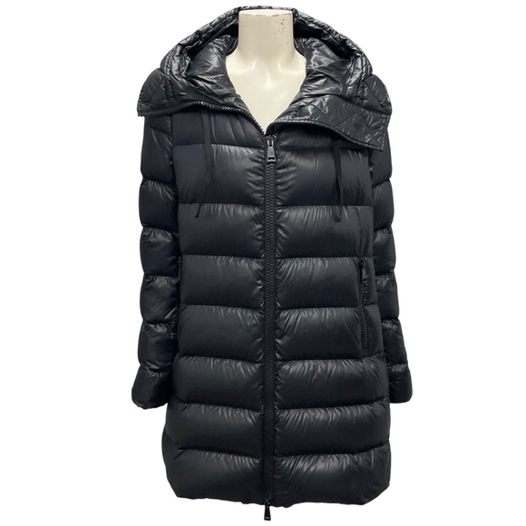 Moncler Jackets & Blazers - MONCLER BLACK 2024 SUYEN HOODED DOWN PARKA COAT